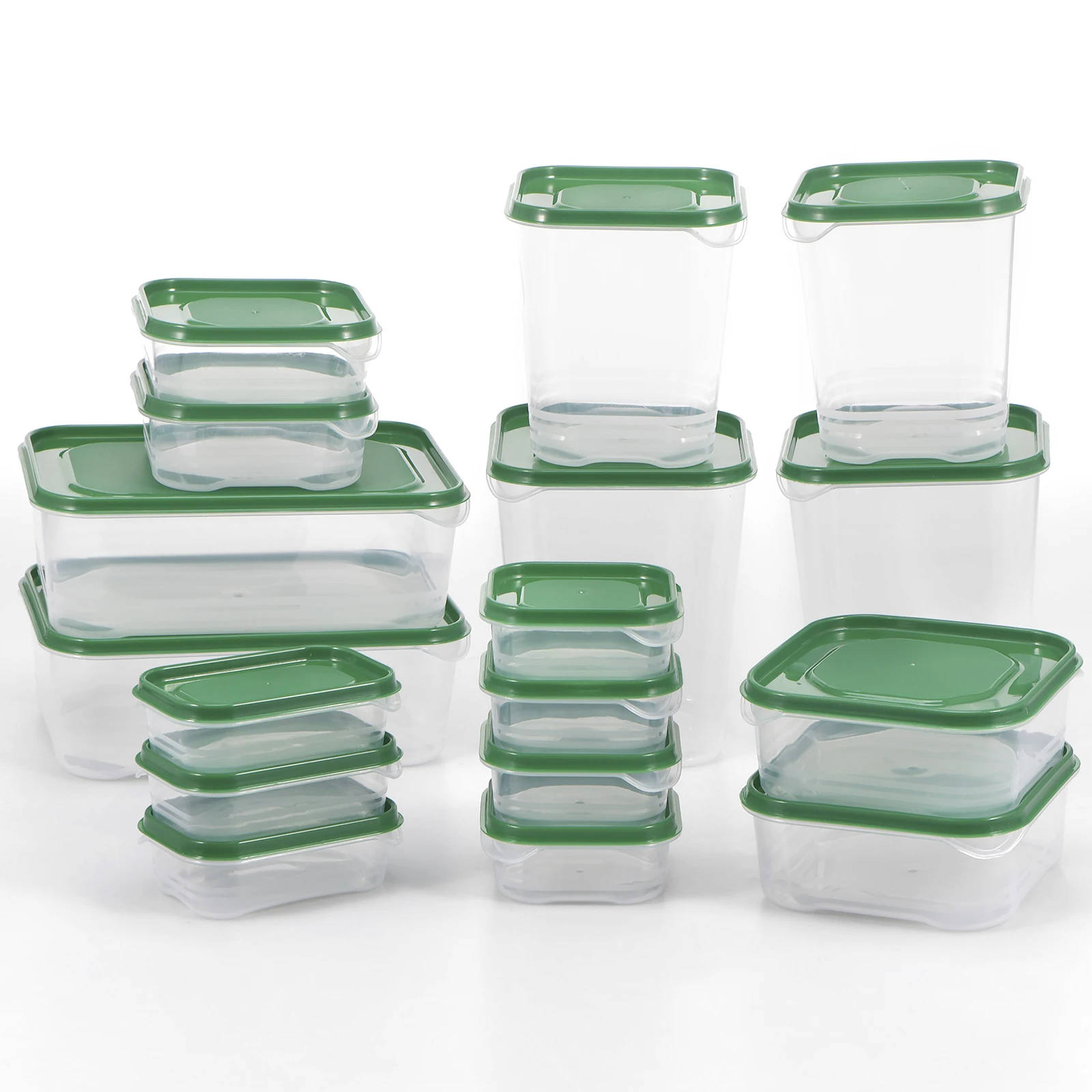 

New 17Pcs Food Storage Container with Lids Stackable Food Storage Box Clear Meal Prep Containers Food Grade Food Storage Bowls