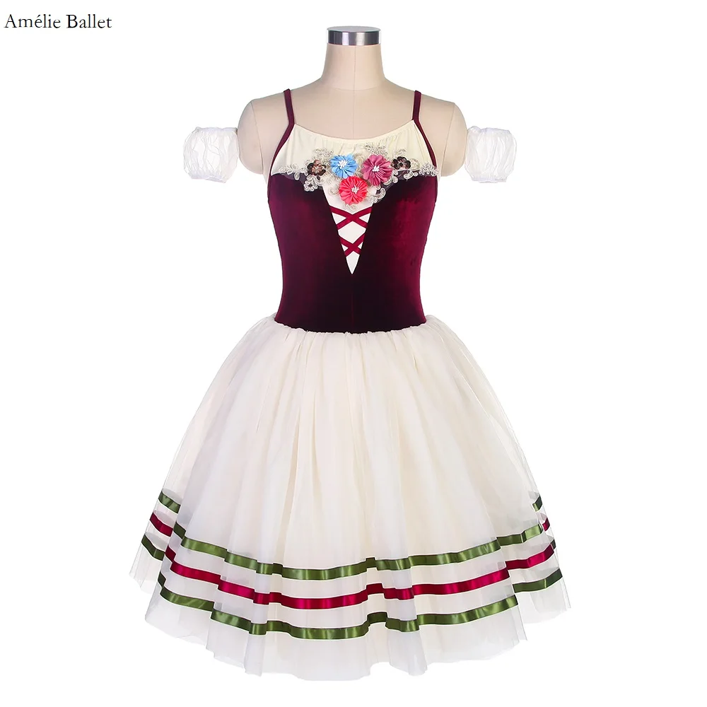 20049 Camisole Style Velvet Bodice Ballet Dance Tutu For Girls and Women Romantic Tutu Skirt with 3 Rows of Ribbon Trim Tutus
20049 Camisole Style Velvet Bodice Ballet Dance Tutu For Girls and Women Romantic Tutu Skirt with 3 Rows of Ribbon Trim Tutus