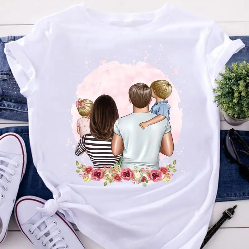 Tees Ladies Flower Mom Family Cute Mother Summer Short Sleeve Cartoon Fashion Female Clothes Tshirts Tops Women Graphic T-Shirt
Tees Ladies Flower Mom Family Cute Mother Summer Short Sleeve Cartoon Fashion Female Clothes Tshirts Tops Women Graphic T-Shirt