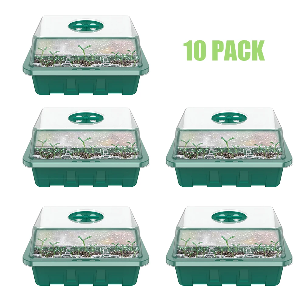 5/10Pcs Box Seedlings Tray for Plants 12/24 Holes Nursery Pot Seed Tray Grow Box Garden Pots Greenhouse for Seeding Seed Pot
5/10Pcs Box Seedlings Tray for Plants 12/24 Holes Nursery Pot Seed Tray Grow Box Garden Pots Greenhouse for Seeding Seed Pot