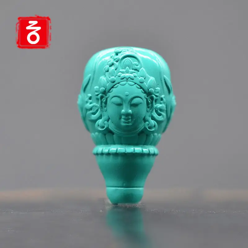 Optimize turquoise big black sky tara three way Buddha head one hand string cultural game accessory Vajra
Optimize turquoise big black sky tara three way Buddha head one hand string cultural game accessory Vajra