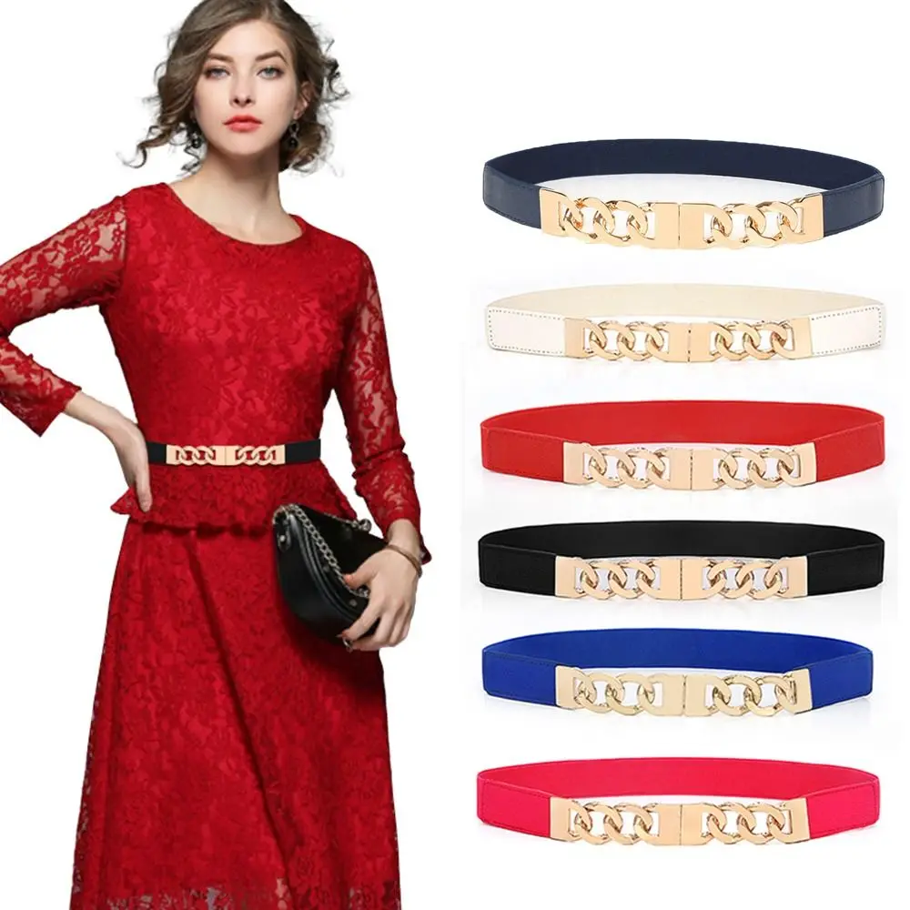 Clothing Decoration Punk Waist Belts Women Decorative Waistband Waist Strap Stretch Elastic Belts
Clothing Decoration Punk Waist Belts Women Decorative Waistband Waist Strap Stretch Elastic Belts