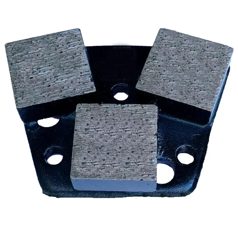 3-сегментный трапециевидный алмазный шлифовальный диск, инструмент для обуви для шлифовальной машины для диаматической заточки бетона
3-сегментный трапециевидный алмазный шлифовальный диск, инструмент для обуви для шлифовальной машины для диаматической заточки бетона