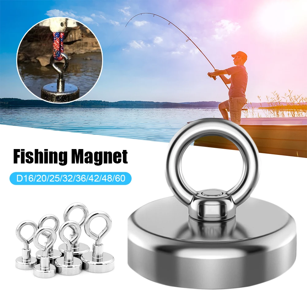 Super Strong Neodymium Fishing Magnets Heavy Duty Rare Earth Magnet with Countersunk Hole Eyebolt for Salvage Magnetic Fishing
Super Strong Neodymium Fishing Magnets Heavy Duty Rare Earth Magnet with Countersunk Hole Eyebolt for Salvage Magnetic Fishing