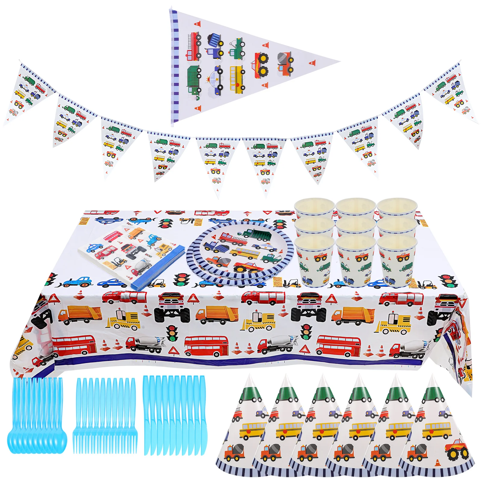 Paper Cups 9 Piece Set Truck Design Boys Birthday Party Supply Thick Tableware Lovely Plate Disposable Cutlery Cartoon 
Paper Cups 9 Piece Set Truck Design Boys Birthday Party Supply Thick Tableware Lovely Plate Disposable Cutlery Cartoon