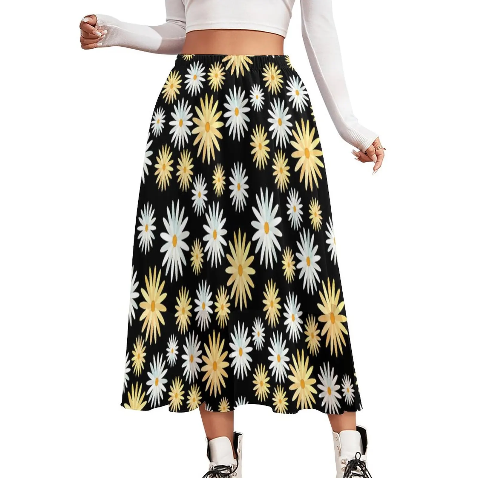 April Daisy Print Skirt Watercolor Floral Vintage Long Skirts Summer Aesthetic High Waist Chiffon Graphic Oversized Casual Skirt
April Daisy Print Skirt Watercolor Floral Vintage Long Skirts Summer Aesthetic High Waist Chiffon Graphic Oversized Casual Skirt