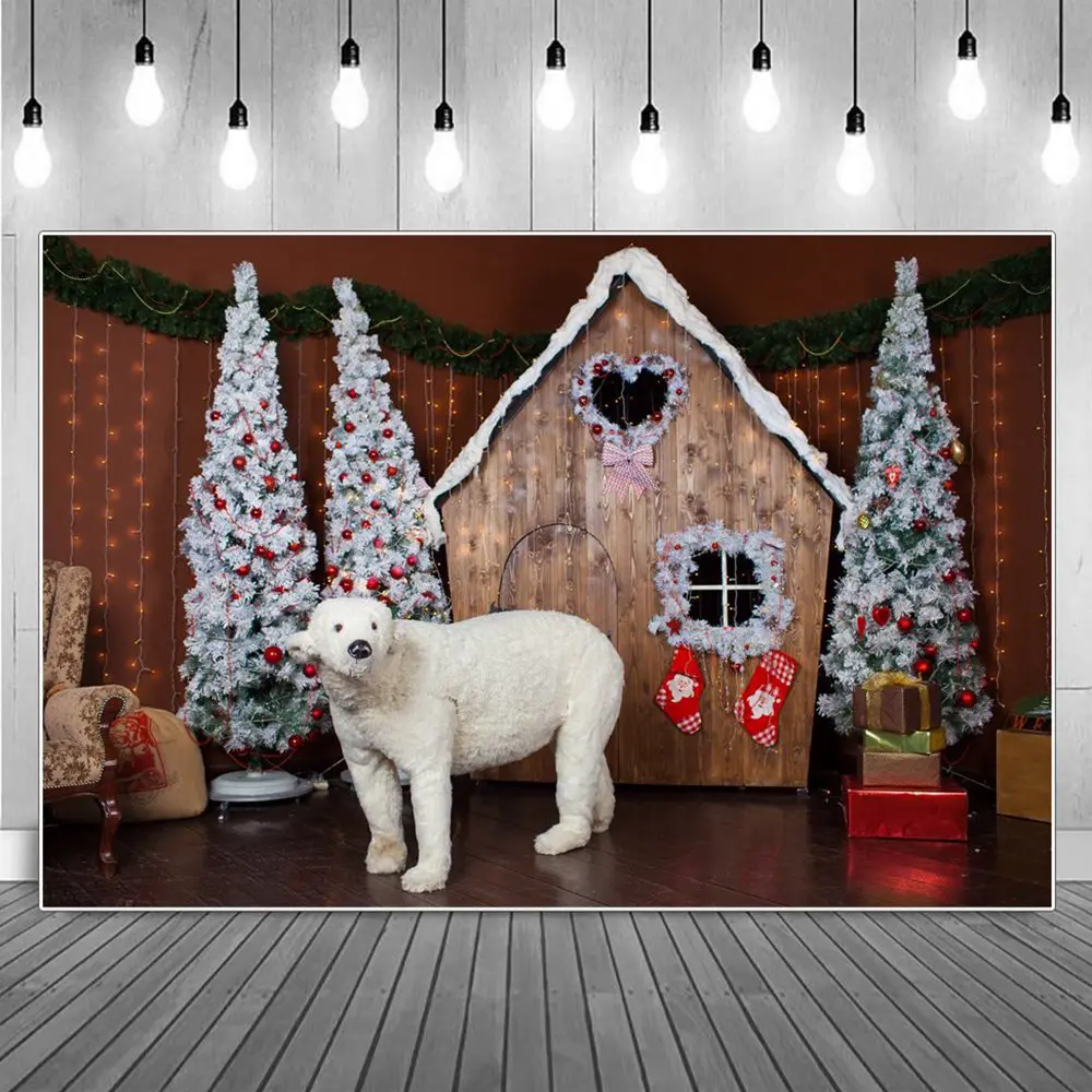 Baby Christmas Ornament Tree Cabin White Bear Photography Backdrop Kids Wooden Wall Boxes Toy Light Line Boots Photo Background
Baby Christmas Ornament Tree Cabin White Bear Photography Backdrop Kids Wooden Wall Boxes Toy Light Line Boots Photo Background