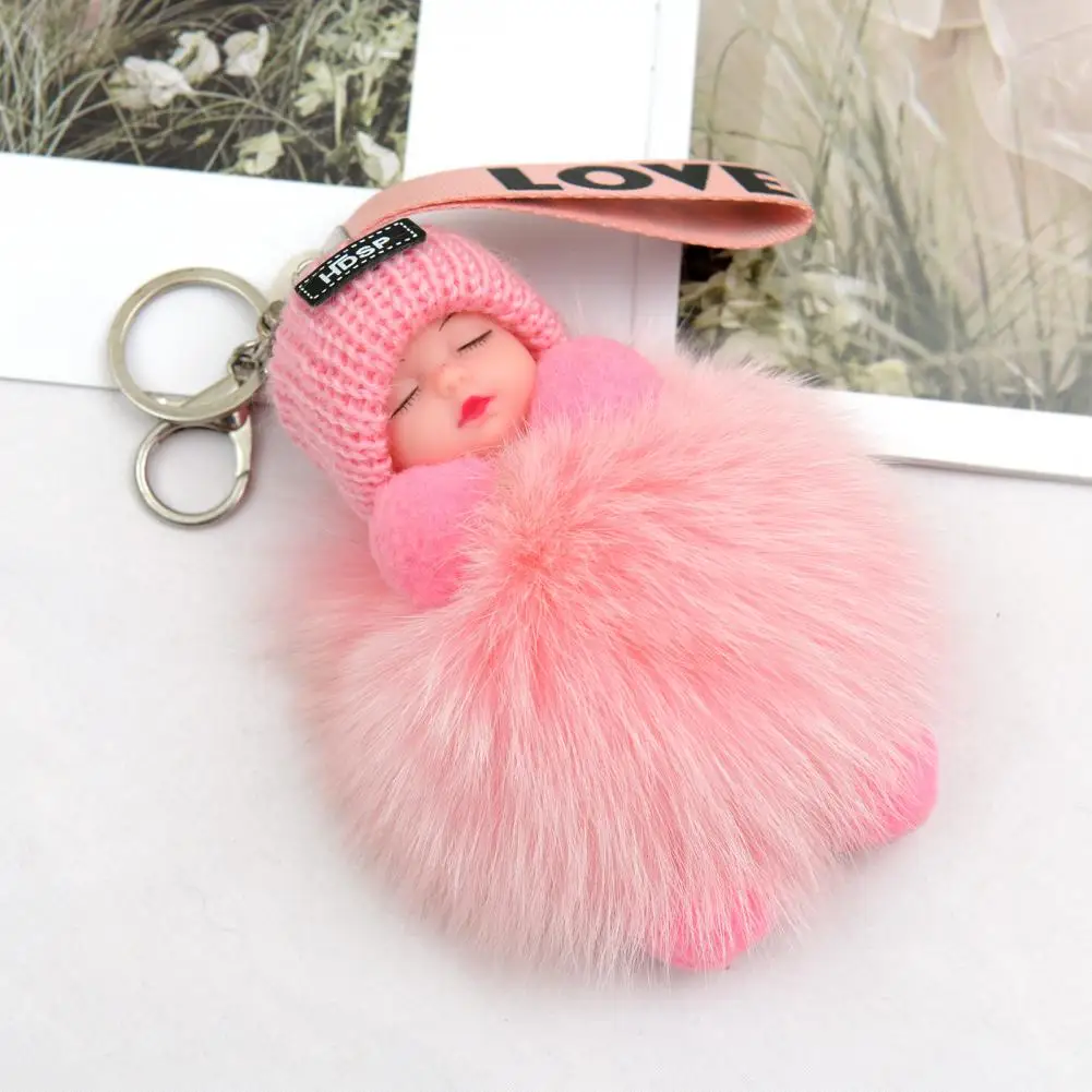 Plush Doll Keychains Fluffy Sleeping Baby Multi-colored Knitted Hat Wear Baby Key Ring for Women Bag Pendant Car Key Holder
Plush Doll Keychains Fluffy Sleeping Baby Multi-colored Knitted Hat Wear Baby Key Ring for Women Bag Pendant Car Key Holder