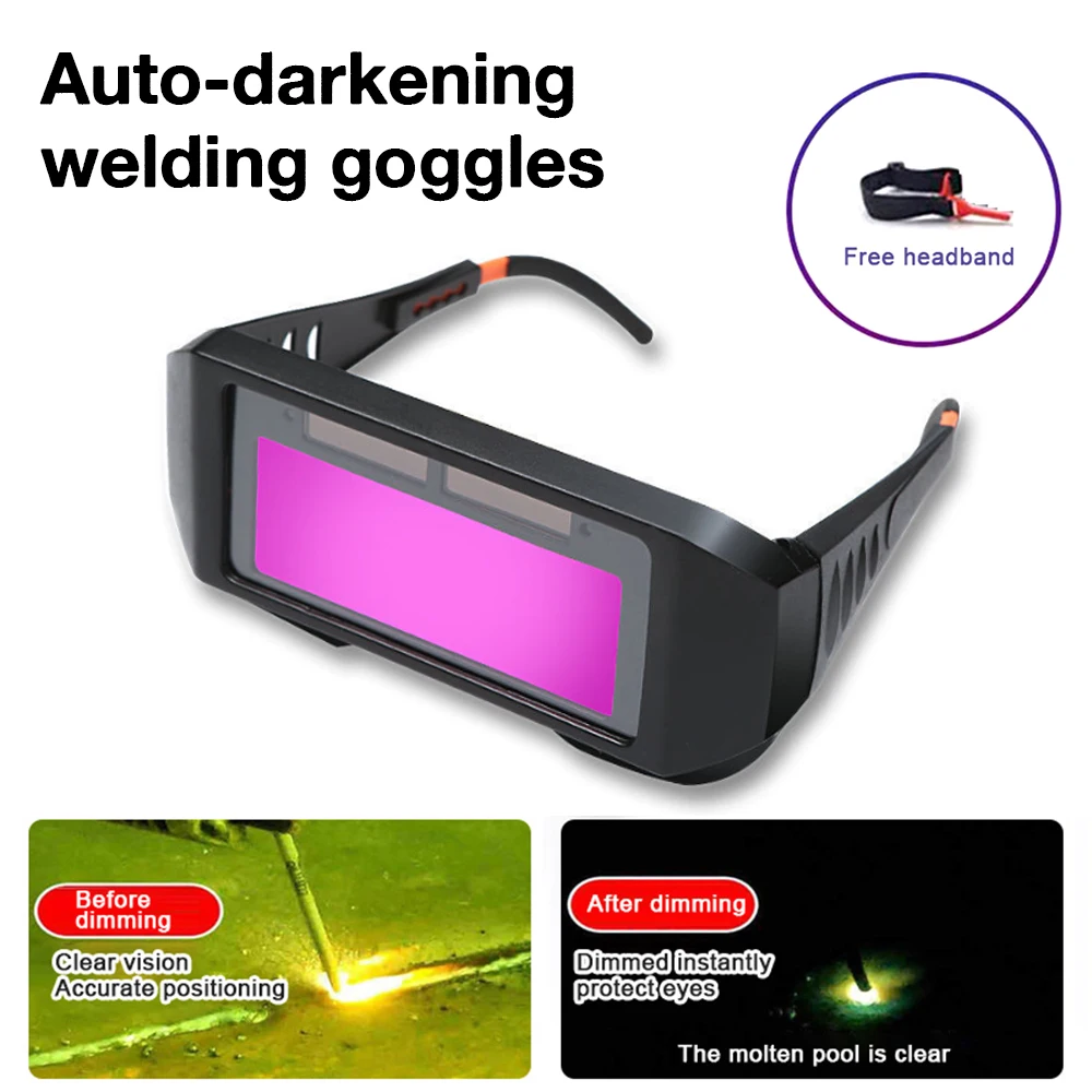 Automatic Dimming Welding Glasses Light Change Auto Darkening Anti- Eyes Shield Goggle for Welding Masks EyeGlasses Accessories
Automatic Dimming Welding Glasses Light Change Auto Darkening Anti- Eyes Shield Goggle for Welding Masks EyeGlasses Accessories
