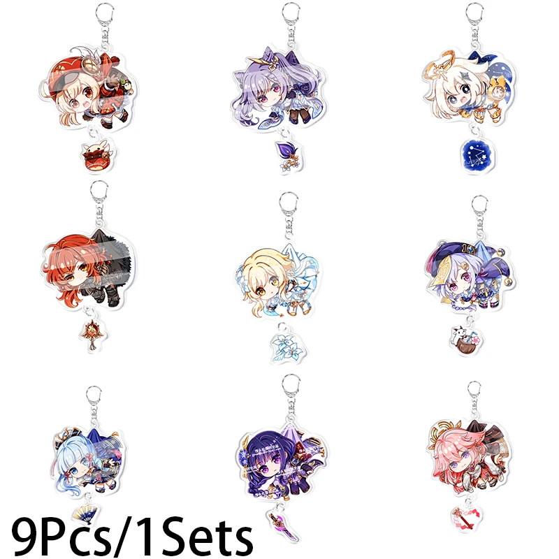 9Pcs/1Sets Genshin Impact Game Keychain Zhongli Venti Xiao Keli Hung Keyring for Women Accessories Bag Pendant Jewelry Wholesale
9Pcs/1Sets Genshin Impact Game Keychain Zhongli Venti Xiao Keli Hung Keyring for Women Accessories Bag Pendant Jewelry Wholesale