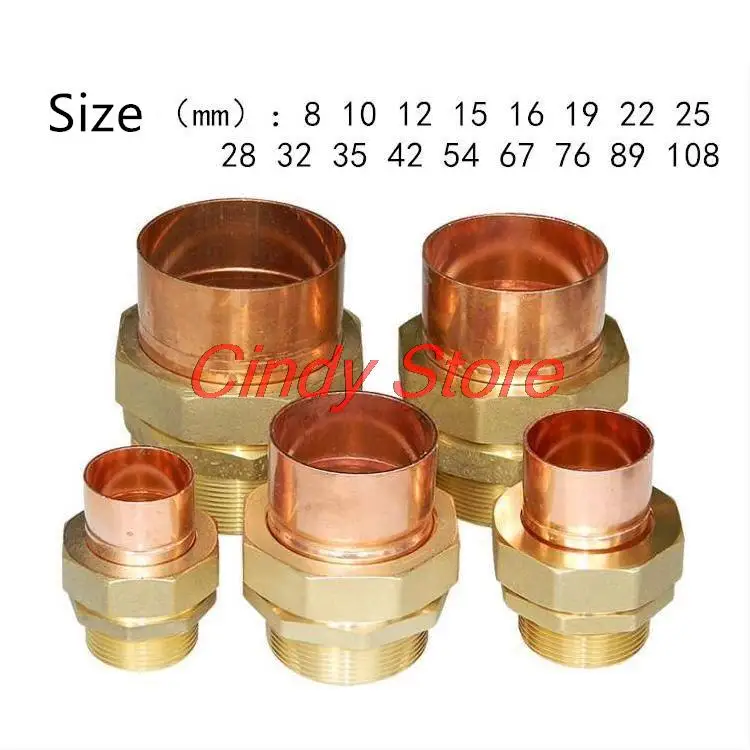 

1/4" 3/8" 1/2" 3/4"1" -4" BSP Female Brass To Copper Solder Cup Connector End Feed Plumbing Fitting Coupler For Air Conditioner