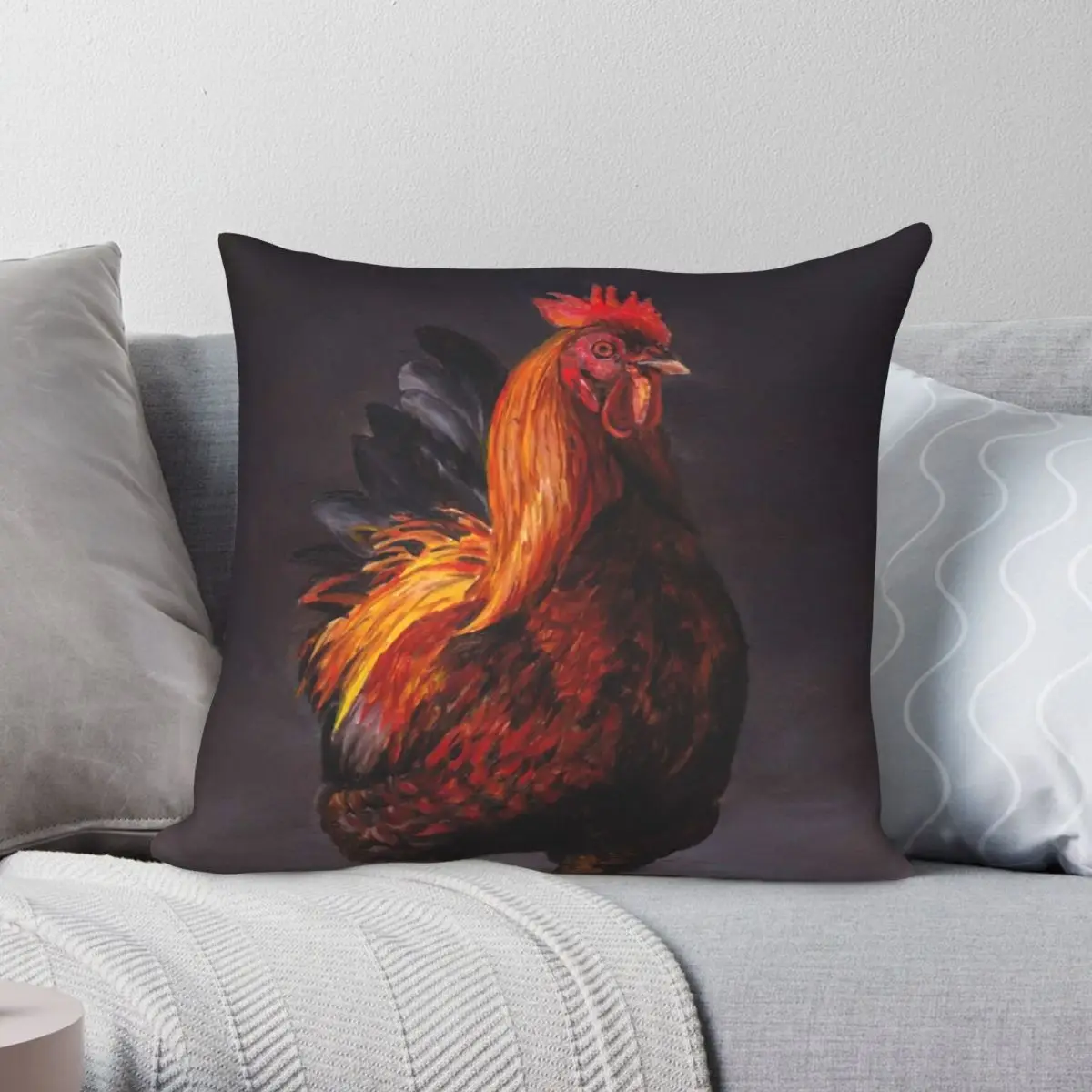 Rooster Strut Pillowcase Polyester Linen Velvet Creative Zip Decor Bed Cushion Cover
Rooster Strut Pillowcase Polyester Linen Velvet Creative Zip Decor Bed Cushion Cover