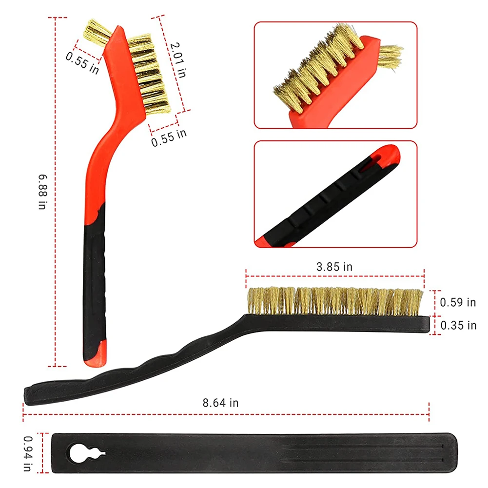 High Quality Mini Wire Brushes Set Small 7inches And 9inches Accessories For Rust Dirt&Amp Cleaning Red And Black
High Quality Mini Wire Brushes Set Small 7inches And 9inches Accessories For Rust Dirt&Amp Cleaning Red And Black