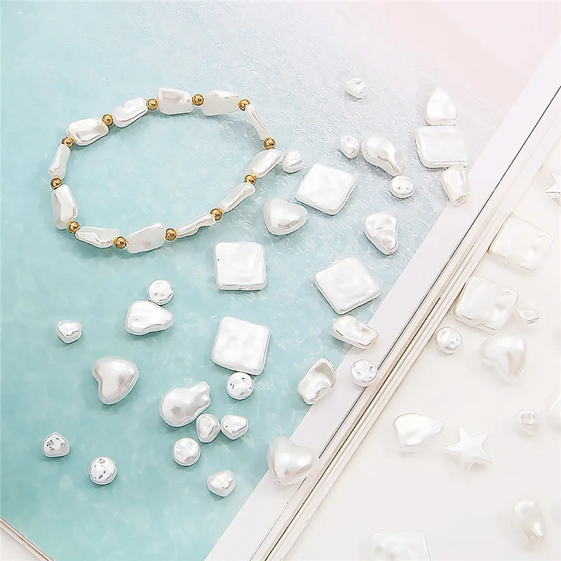 White Irregular ABS Imitation Pearls Loose Spacer Acrylic Beads for Needlework DIY Jewelry Making Handmade Bracelets Necklaces
White Irregular ABS Imitation Pearls Loose Spacer Acrylic Beads for Needlework DIY Jewelry Making Handmade Bracelets Necklaces