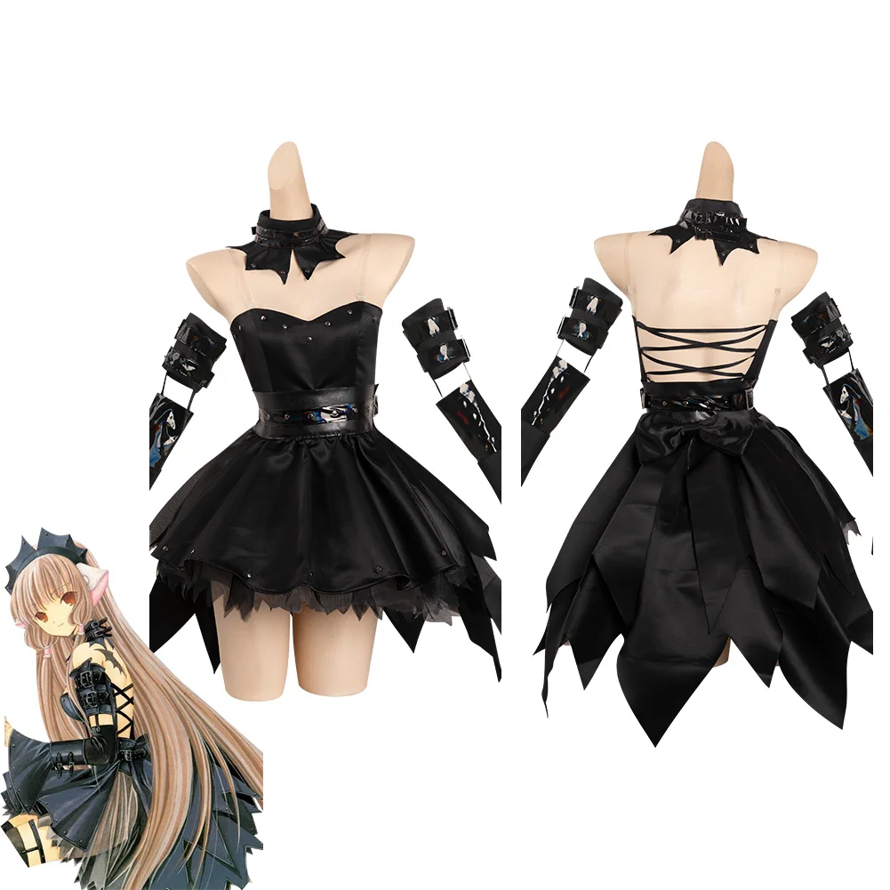Костюм для косплея Chobits Freya, черное платье, наряды на Хэллоуин, карнавал, костюм для взрослых, женщин, девочек, модная одежда
Костюм для косплея Chobits Freya, черное платье, наряды на Хэллоуин, карнавал, костюм для взрослых, женщин, девочек, модная одежда