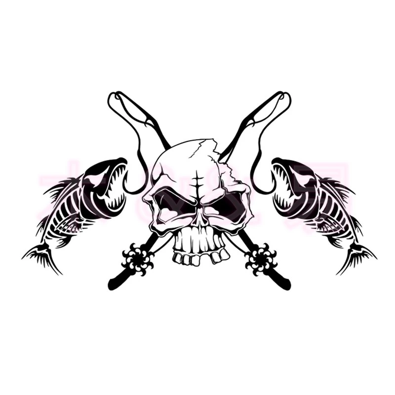 Personality Color Picture Fishing Skull Skeleton Fish Rod Reel Hook Car Sticker Truck WindowVinylDecalStickerCarAccessoriesPVC
Personality Color Picture Fishing Skull Skeleton Fish Rod Reel Hook Car Sticker Truck WindowVinylDecalStickerCarAccessoriesPVC