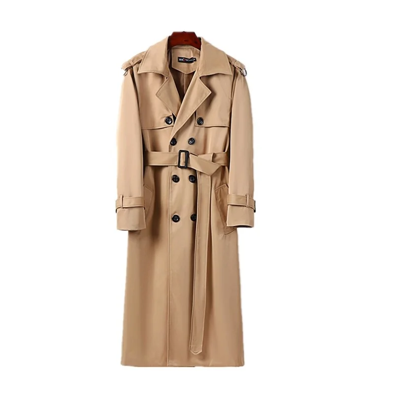 Men's Windbreaker Autumn and Winter Super Long Korean Version Double Breasted British Wind Business Casual Over the Knee Coat
Men's Windbreaker Autumn and Winter Super Long Korean Version Double Breasted British Wind Business Casual Over the Knee Coat