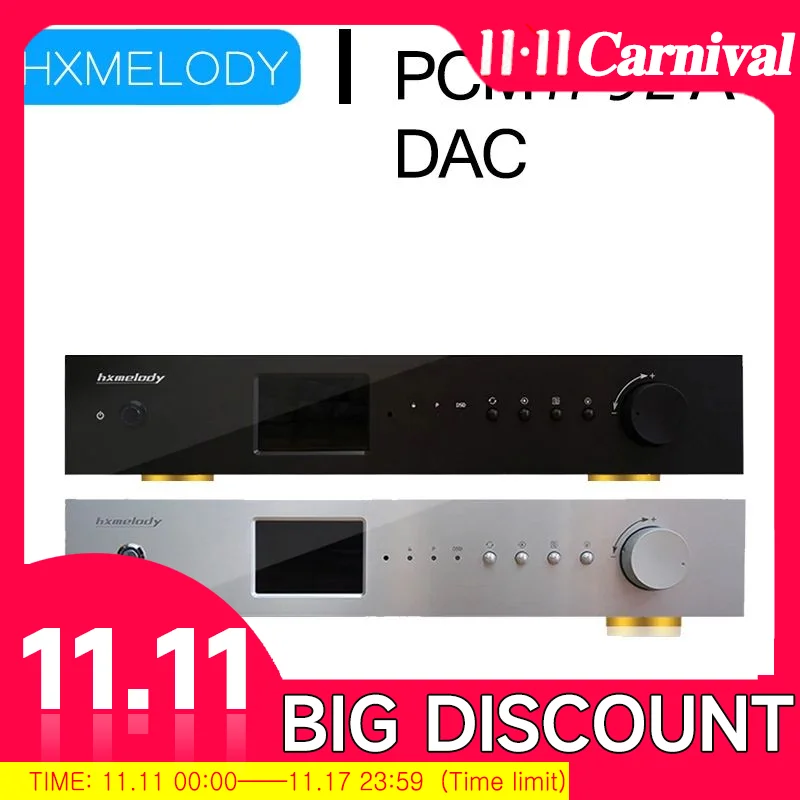 Hxmelody PCM1792A * 2 декодер DAC полностью сбалансированный цифровой аудио DSD128 проводной PCM192K цифровой интерфейс USB
Hxmelody PCM1792A * 2 декодер DAC полностью сбалансированный цифровой аудио DSD128 проводной PCM192K цифровой интерфейс USB