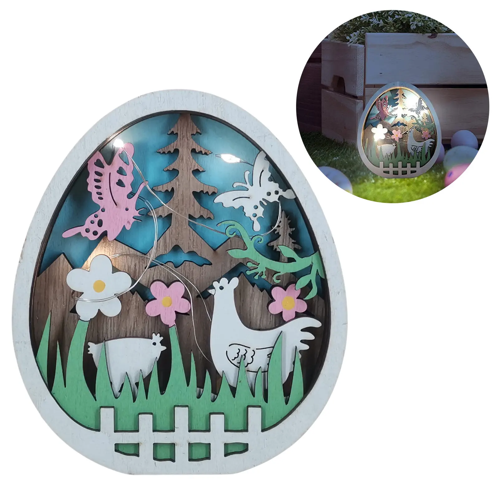 Easter Table Decorations Easter Egg Shape Easter Decor For Table Wooden Easter Egg Tabletop Ornament With LED Light For Tables
Easter Table Decorations Easter Egg Shape Easter Decor For Table Wooden Easter Egg Tabletop Ornament With LED Light For Tables