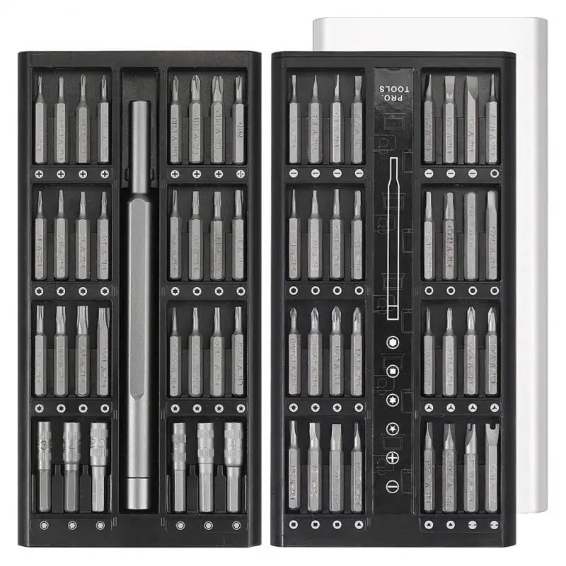 63-IN-1 Screwdriver Bit Set Precision Screwdriver Set Magnetic Screw Driver Bits Torx Hex Phillips Bit Repair Tools
63-IN-1 Screwdriver Bit Set Precision Screwdriver Set Magnetic Screw Driver Bits Torx Hex Phillips Bit Repair Tools