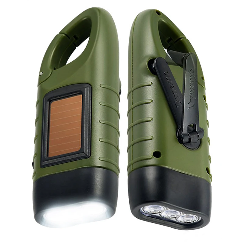 Solar Powered Hand Crank Flashlight Rechargeable Emergency Light Dynamo Torch Survival Gear For Outdoor Fishing Boating Hiking
Solar Powered Hand Crank Flashlight Rechargeable Emergency Light Dynamo Torch Survival Gear For Outdoor Fishing Boating Hiking
