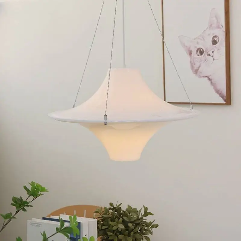 Italian Cream Style LED Pendant Light Designer Dining Simple Acrylic Flying Saucer Lamp for Bedroom Study Living Room Chandelier
Italian Cream Style LED Pendant Light Designer Dining Simple Acrylic Flying Saucer Lamp for Bedroom Study Living Room Chandelier