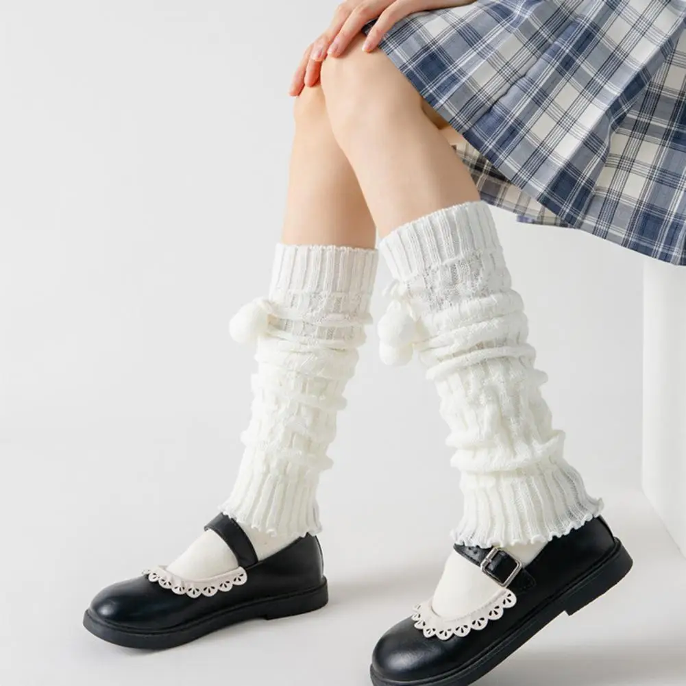 1 Pair Leg Warmers Medium Tube Super Soft Plush Ball Lolita Coldproof Leg Socks Knitted Pile Socks for Daily Wear
1 Pair Leg Warmers Medium Tube Super Soft Plush Ball Lolita Coldproof Leg Socks Knitted Pile Socks for Daily Wear