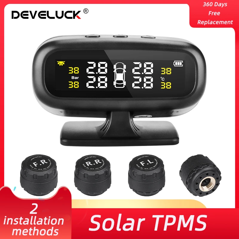 Система контроля давления в шинах Dveluck TPMS, высокоточный интеллектуальный дисплей с 4 датчиками и предупреждением о температуре, на солнечно...
Система контроля давления в шинах Dveluck TPMS, высокоточный интеллектуальный дисплей с 4 датчиками и предупреждением о температуре, на солнечно...
