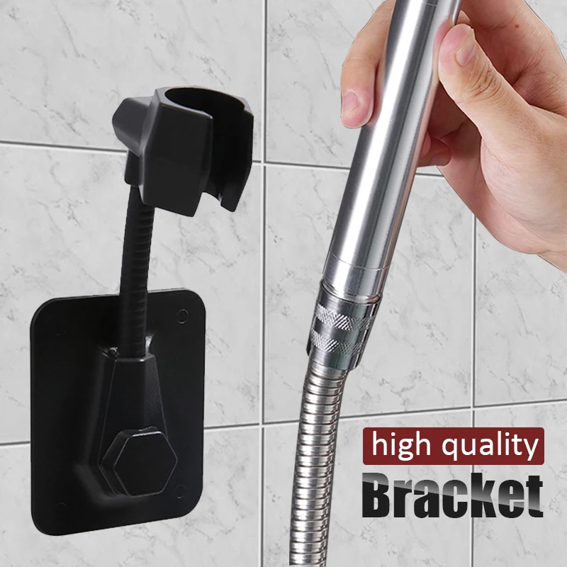 High Quality Adjustable Bathroom Shower Bracket For Bath Black Shower Rail Holder Bracket Head Strongly Stick To The Wall
High Quality Adjustable Bathroom Shower Bracket For Bath Black Shower Rail Holder Bracket Head Strongly Stick To The Wall