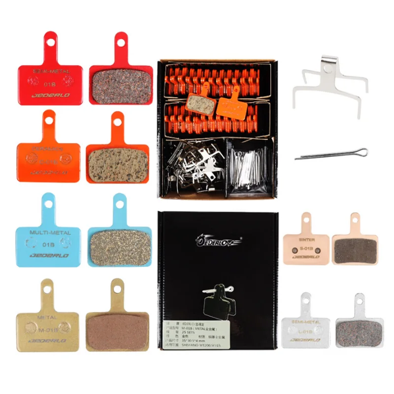25 Set/box MTB Bicycle Disc Brake Pads Organic Resin Semi-metal Brake Pads For Shimano M315 M355 M395 M446 Brake Pads
25 Set/box MTB Bicycle Disc Brake Pads Organic Resin Semi-metal Brake Pads For Shimano M315 M355 M395 M446 Brake Pads