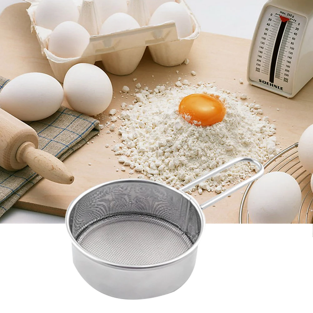 Kitchen Ultra-Fine Mesh Flour Sifter Professional Round Sieve Stainless Steel Sugar Filter Cake Baking Strainer with Handle
Kitchen Ultra-Fine Mesh Flour Sifter Professional Round Sieve Stainless Steel Sugar Filter Cake Baking Strainer with Handle