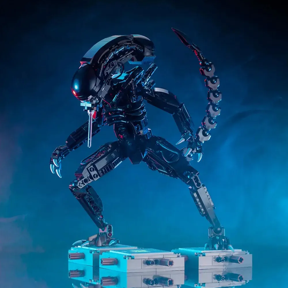 

New 600PCS Disney Prometheus Aliens Vs Predator Stars Space Aliens Wars Mech Model Building Blocks Bricks Toys Kid Gift