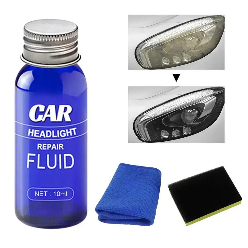 

10/30/50ML Auto Headlight Refurbishment And Repair Kit With Ceramic Coating Headlight Polishing Kit For Crystal Clear Car Lights