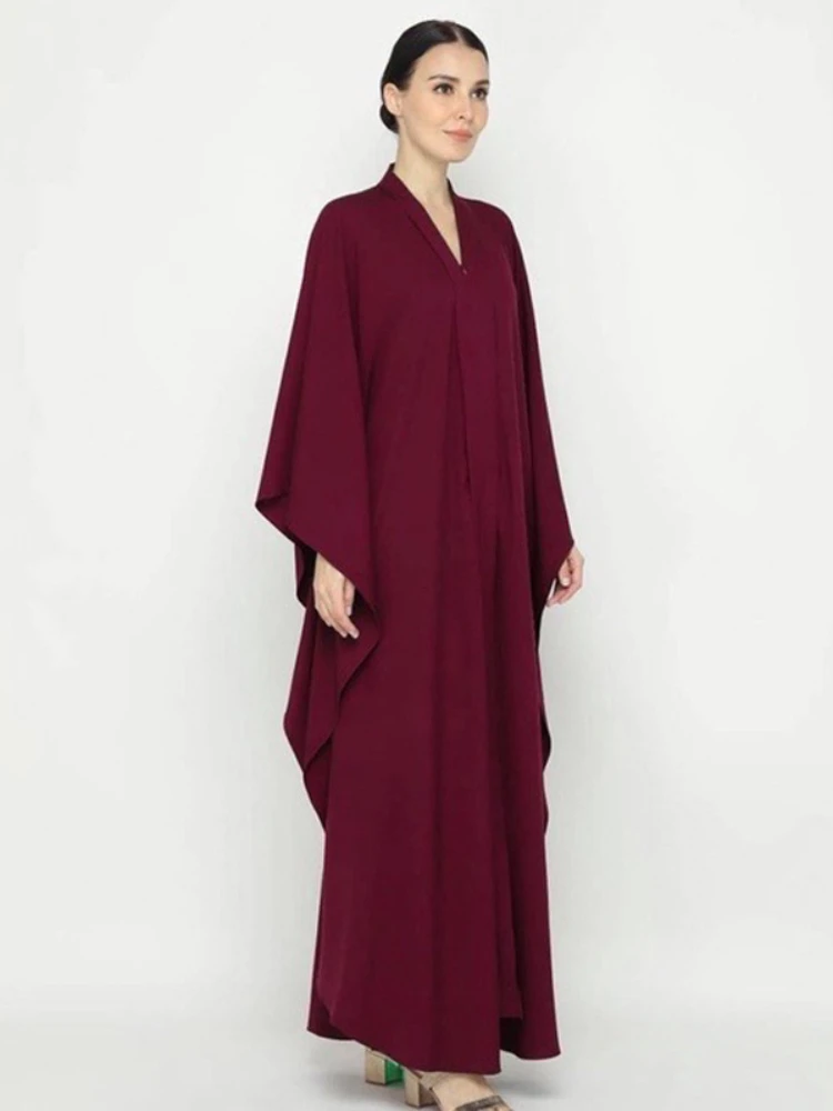 Ramadan One Piece Abaya kimono Prayer Dress Muslim Batwing Sleeve Open Abayas for Women Dubai Hijab Robe Jilbab Islamic Clothing
Ramadan One Piece Abaya kimono Prayer Dress Muslim Batwing Sleeve Open Abayas for Women Dubai Hijab Robe Jilbab Islamic Clothing