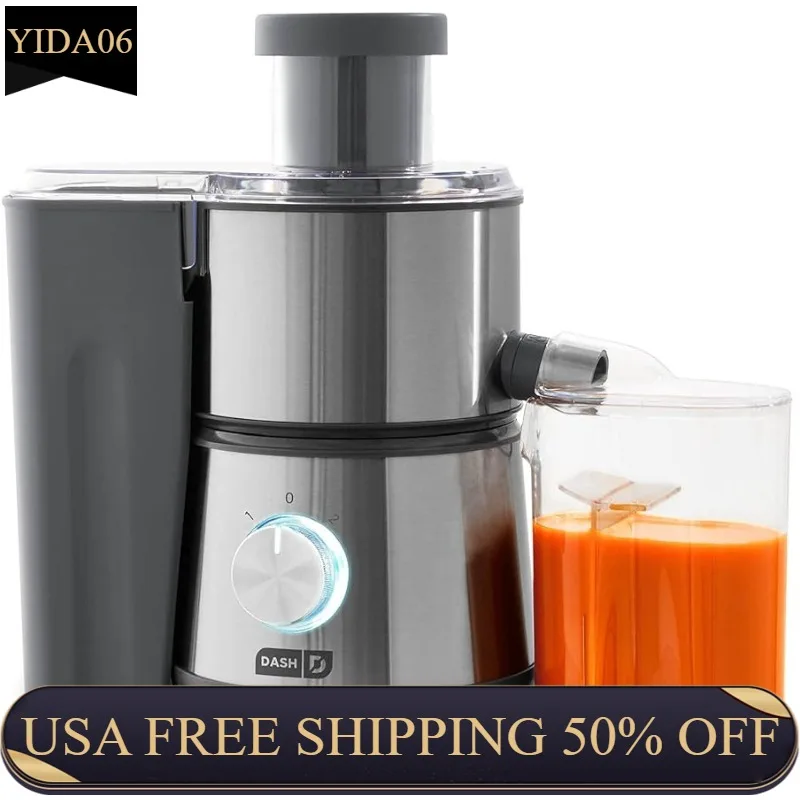 Compact Centrifugal Juicer, Press Juicing Machine, 2-Speed, 2" Wide Feed Chute for Whole Fruit Vegetable, Anti-drip,
Compact Centrifugal Juicer, Press Juicing Machine, 2-Speed, 2" Wide Feed Chute for Whole Fruit Vegetable, Anti-drip,
