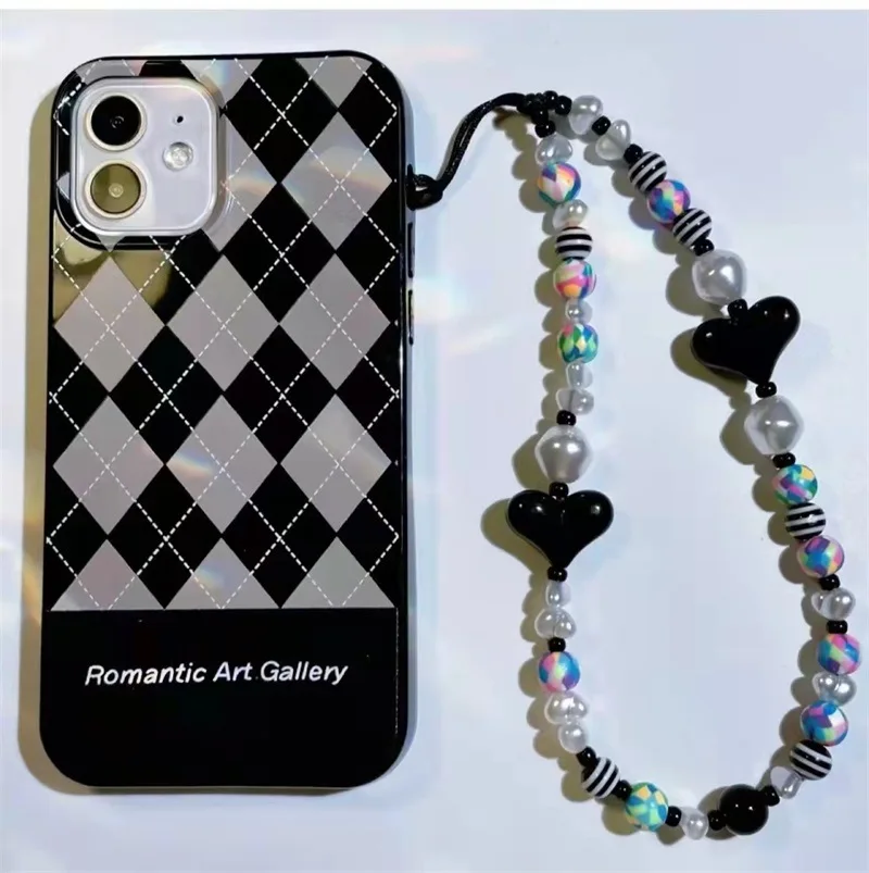 Fashion Trendy Black Heart Irregular Geometric Beaded Pendant Wrist Exquisitely Lanyard Female Mobile Phone Chain Jewelry Gifts
Fashion Trendy Black Heart Irregular Geometric Beaded Pendant Wrist Exquisitely Lanyard Female Mobile Phone Chain Jewelry Gifts