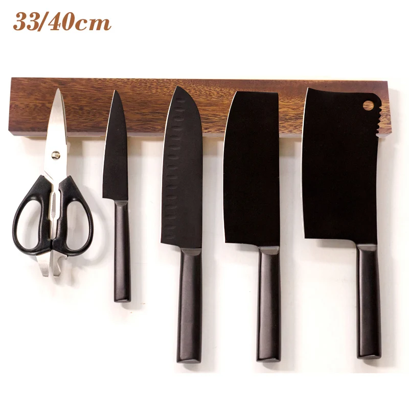 Magnetic Knife Holder Wood Wall Mount Magnet Strip Bar Chef Kitchen Knife Rack Organizer Slicing Meat Cleaver Knives Block Stand
Magnetic Knife Holder Wood Wall Mount Magnet Strip Bar Chef Kitchen Knife Rack Organizer Slicing Meat Cleaver Knives Block Stand