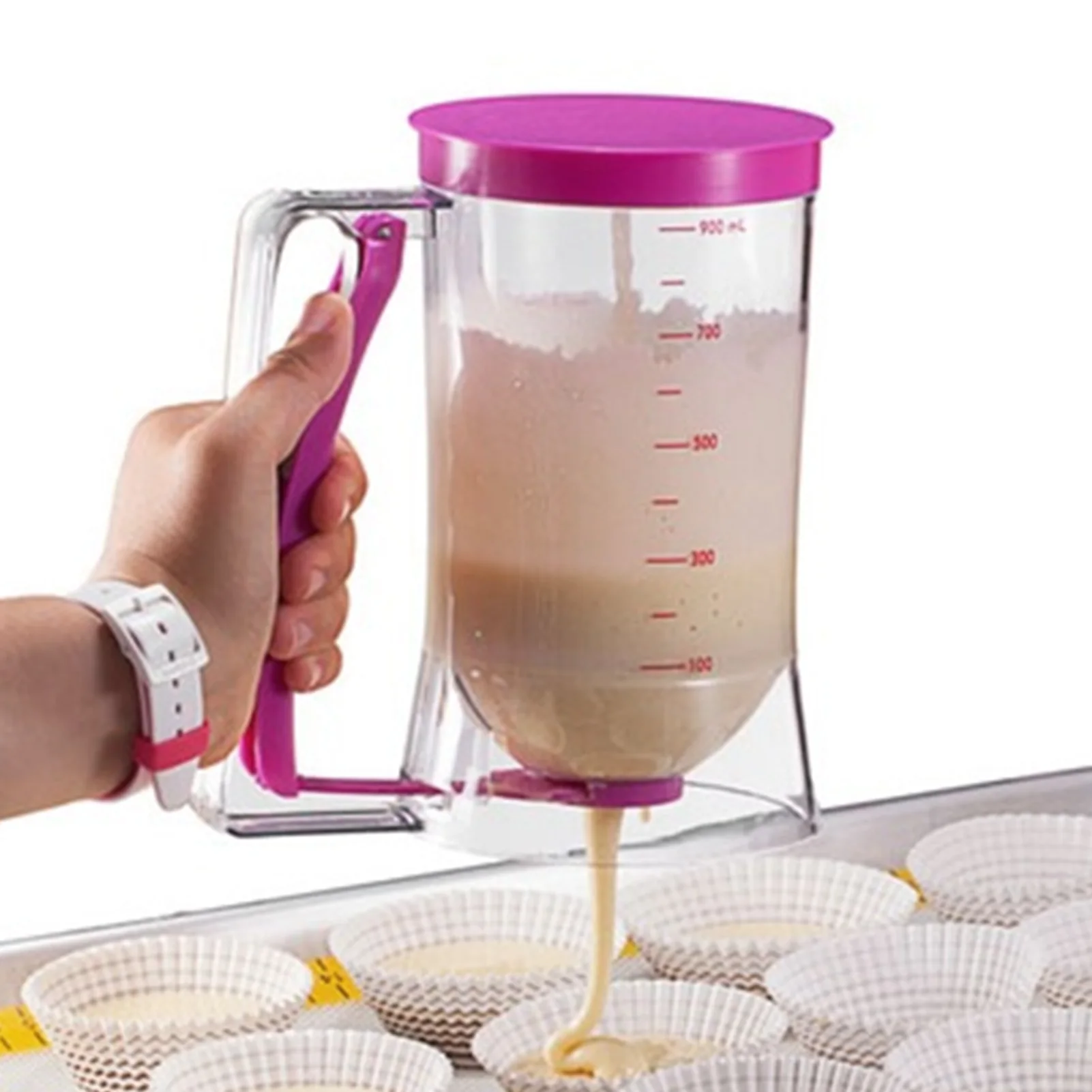 Cupcake Pancake Cookies Cream Dispenser Cake Mix Jug Baking Essentials Maker Cooking Tools Funnel Measuring Cup Accessories
Cupcake Pancake Cookies Cream Dispenser Cake Mix Jug Baking Essentials Maker Cooking Tools Funnel Measuring Cup Accessories