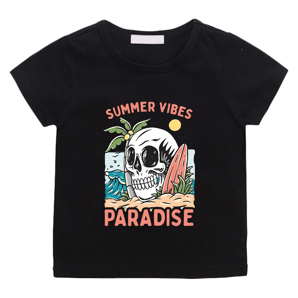 Paradise Summer Vibes T-shirts Short Sleeve 100% Cotton Casual Tee-shirt Kawaii Cartoon Boys and Girls Children Tshirts Soft Tee
Paradise Summer Vibes T-shirts Short Sleeve 100% Cotton Casual Tee-shirt Kawaii Cartoon Boys and Girls Children Tshirts Soft Tee