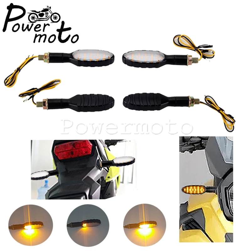 Universal Flowing Motorbike Indicators LED Turn Signal Light Amber Lamps For Mostly 10mm Fixing Screw Motorcycles
Universal Flowing Motorbike Indicators LED Turn Signal Light Amber Lamps For Mostly 10mm Fixing Screw Motorcycles