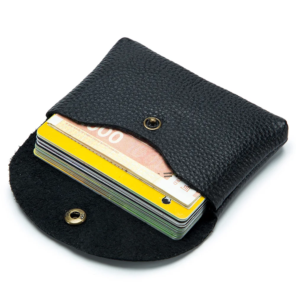 

Ultra Thin Wallet 2023 New Credit Card Holder Minimalist Top Layer Cowhide Travel ins Small Change Cards Keys Coins Mens Pouches