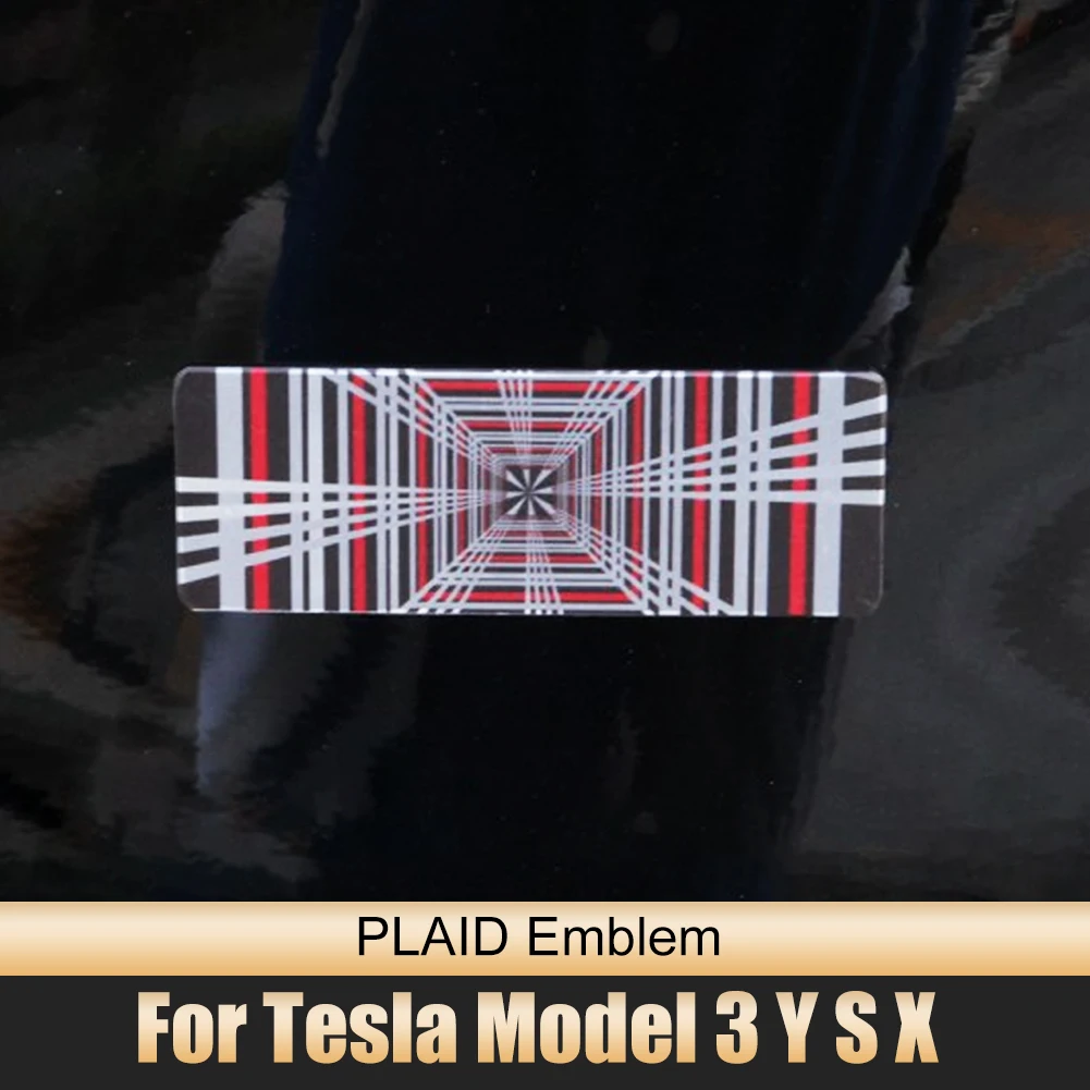Car PLAID Emblem Tailgate Sticker Grid Decals Badge Auto Aluminum Letter Decoration for Tesla Model 3 S X Y 2023 Accessories
Car PLAID Emblem Tailgate Sticker Grid Decals Badge Auto Aluminum Letter Decoration for Tesla Model 3 S X Y 2023 Accessories