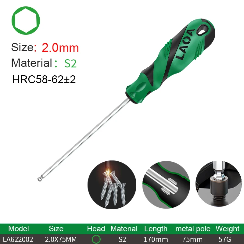 Набор отверток LAOA Allen Driver Precision 1.5/2.0/2.5/3/4 мм
Набор отверток LAOA Allen Driver Precision 1.5/2.0/2.5/3/4 мм