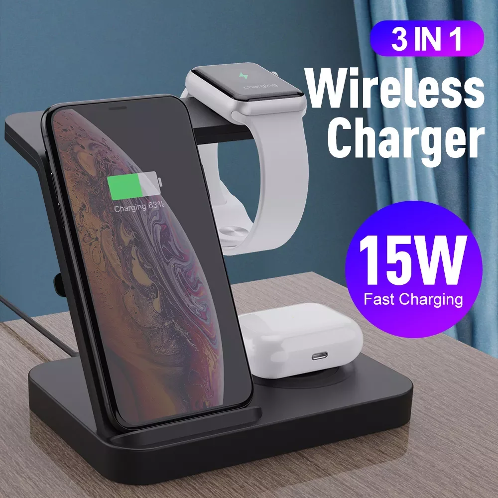 Wireless Charging Station 3 in 1 Qi Certified Wireless Charger Stand for iPhone 13 12 11 Pro XS XR 8 Watch 7 6 5 Dropship
Wireless Charging Station 3 in 1 Qi Certified Wireless Charger Stand for iPhone 13 12 11 Pro XS XR 8 Watch 7 6 5 Dropship