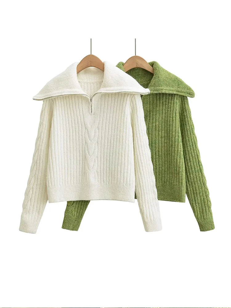 Women 2022 Autumn New Fashion Twist Flower Thick Knitted Sweater Vintage Long Sleeve Female Pullovers Chic Tops 
Women 2022 Autumn New Fashion Twist Flower Thick Knitted Sweater Vintage Long Sleeve Female Pullovers Chic Tops