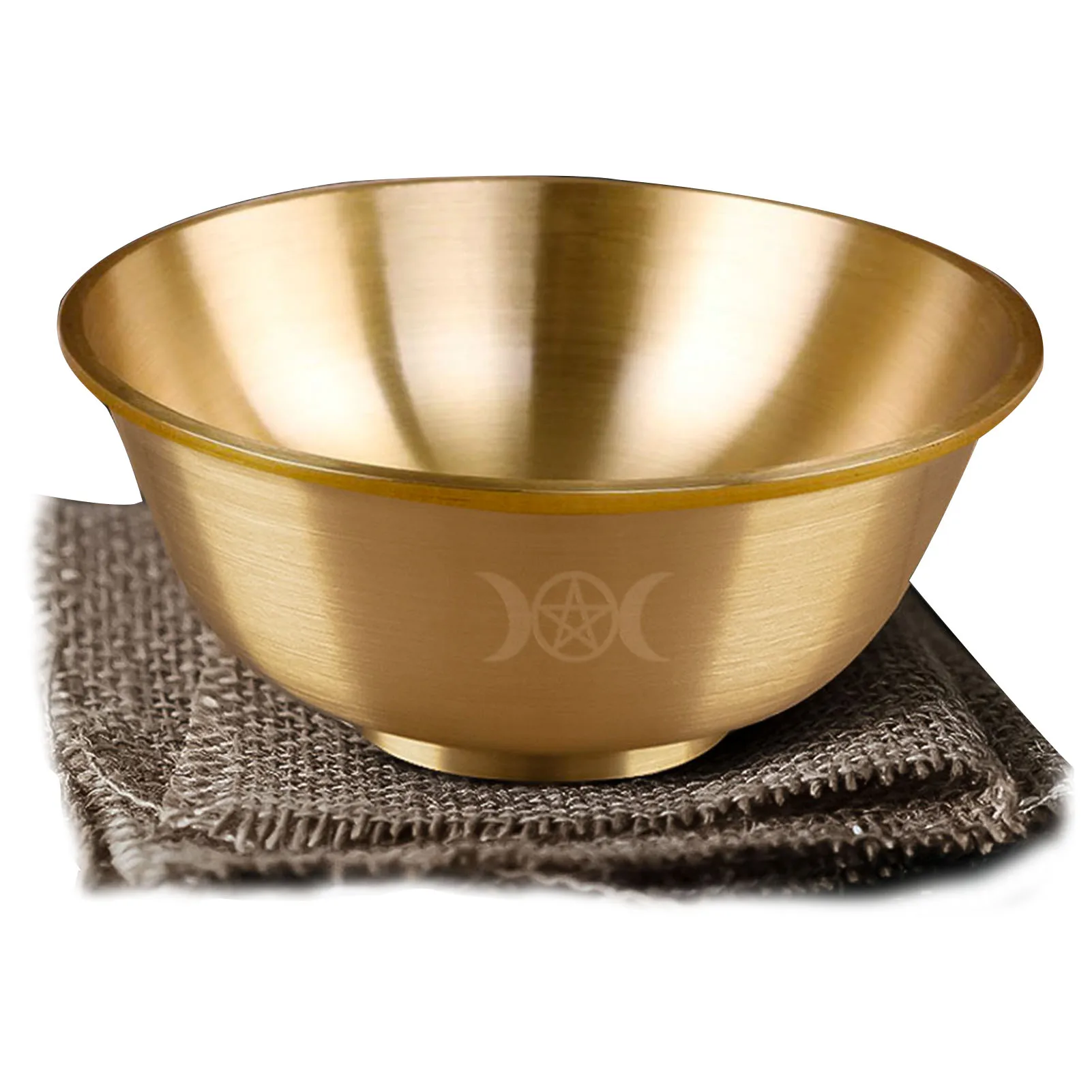 Copper Offering Bowl | Triple Moon Pentacle Offering Bowl | Buddhist Bowl for Yoga Meditation Altar Supplies Burner Smudging Bow
Copper Offering Bowl | Triple Moon Pentacle Offering Bowl | Buddhist Bowl for Yoga Meditation Altar Supplies Burner Smudging Bow