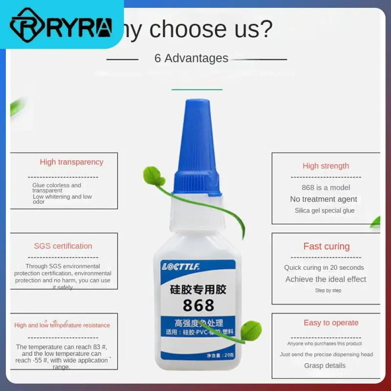 868 Sticky Rubber High Viscosity Free-handling Glue Super Multi-purpose Repair Tools Plastic Silicone Instant Dry Adhesive
868 Sticky Rubber High Viscosity Free-handling Glue Super Multi-purpose Repair Tools Plastic Silicone Instant Dry Adhesive