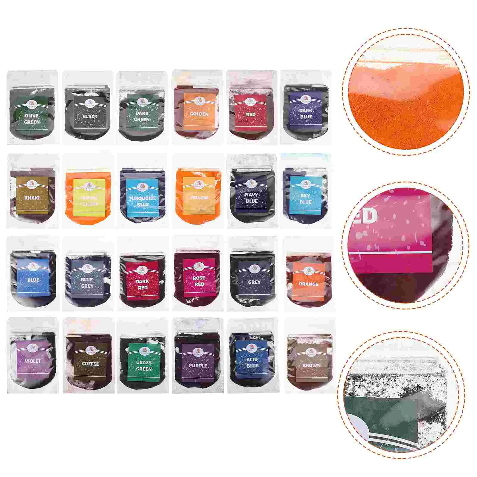24 Bags Tie Dye Powder Power Clothing Manual Pigment Clothes Decor Die Kit Synthetic
24 Bags Tie Dye Powder Power Clothing Manual Pigment Clothes Decor Die Kit Synthetic