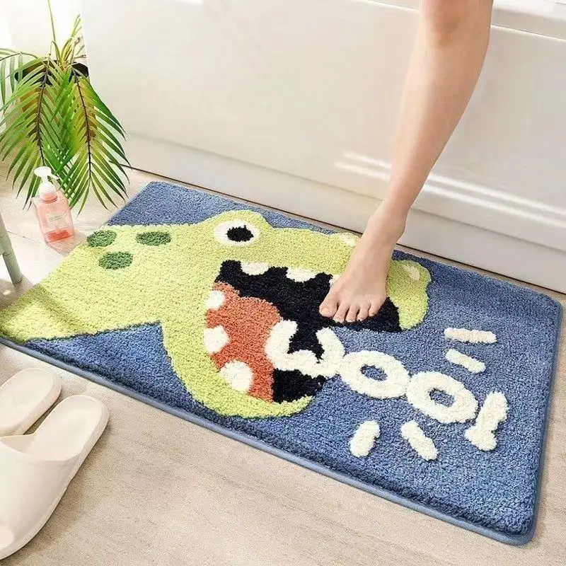2023 Door mat, living room mat, bathroom anti-skid mat, bathroom absorbent floor mat Cartoon carpet GREY 
2023 Door mat, living room mat, bathroom anti-skid mat, bathroom absorbent floor mat Cartoon carpet GREY