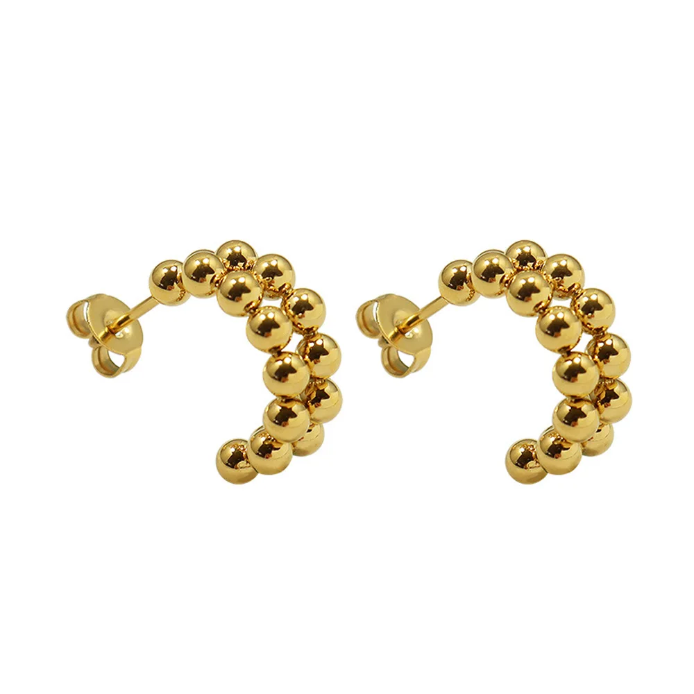 Double Layer Small Ball Earrings for Women Round Ball Earrings Female Earrings Titanium Steel Plated 18K Gold Jewelry
Double Layer Small Ball Earrings for Women Round Ball Earrings Female Earrings Titanium Steel Plated 18K Gold Jewelry